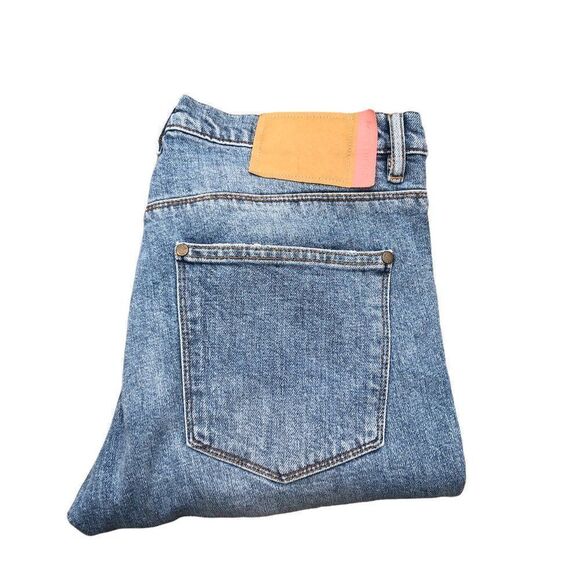 Acne Studios Jeans Size 31 Max Mid Ripped DESIGNER DENIM Acne Jeans Blue - Picture 3 of 13